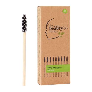 MY ECO BEAUTY KIT - Bamboo Disposable Mascara Wands - Large Tapered head 25pk