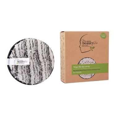 MY ECO BEAUTY KIT - RE-USEABLE MAKEUP REMOVER PAD - 'BLACK & WHITE Marble' Microfibre 1pk