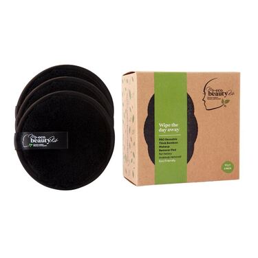 MY ECO BEAUTY KIT - 'PRO' RE-USABLE 'THICK BAMBOO'  MAKEUP REMOVER PAD - For 'Heavy Makeup Removal'  -  'BLACK 3pk'