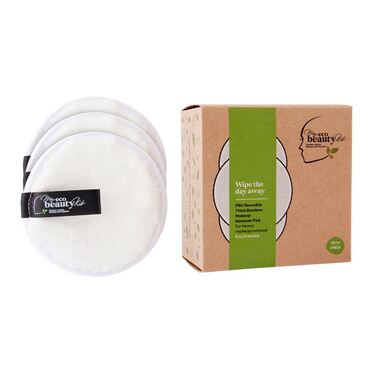 MY ECO BEAUTY KIT - 'PRO' RE-USABLE 'THICK BAMBOO'  MAKEUP REMOVER PAD - For 'Heavy Makeup Removal'  -  'WHITE 3pk'