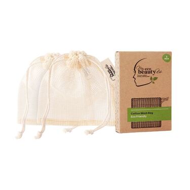 MY ECO BEAUTY KIT - COTTON WASH BAG - 2pk