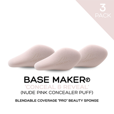 PRO 3PK - Base Maker® - 'Concealer Puff' (NUDE PINK)