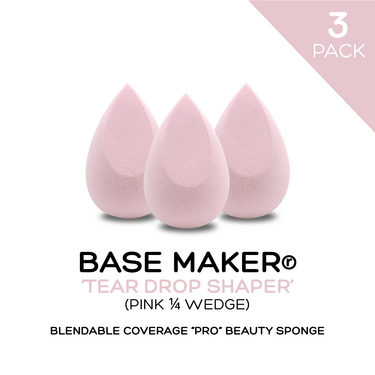 PRO 3PK - Base Maker® - ''Tear Drop Shaper' (Pink 1/4 Wedge)