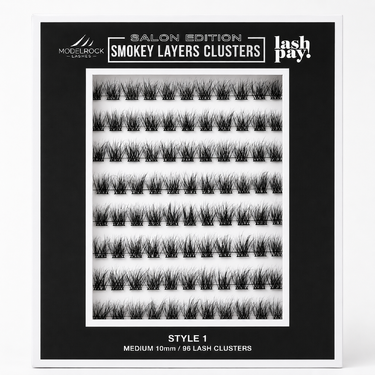 SALON EDITION - SMOKEY LAYERS CLUSTERS - Style #1 - MEDIUM 10mm - 96 / Clusters Pk