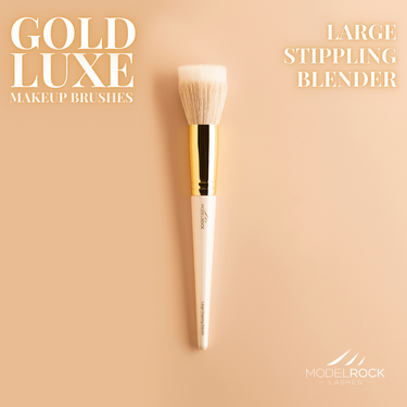 GOLD LUXE Makeup Brush - *Large Stippling Blender*