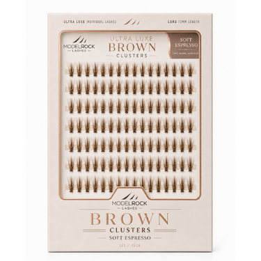 **BULK TRAY** Ultra Luxe - BROWN SOFT ESPRESSO - 'LONG' 12mm - 240pk