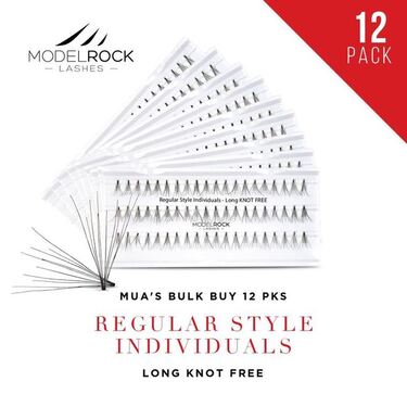 BULK BUY 12 PKS - Regular Style Individuals *LONG Knot Free* 12mm