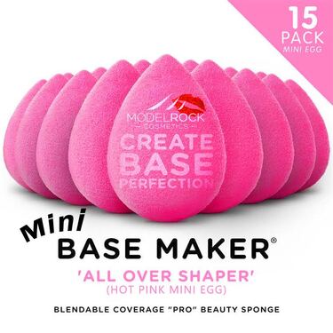 Base Maker® Beauty Sponge - 'ALL OVER SHAPER' (HOT PINK Mini Egg) - 15 BULK PACK