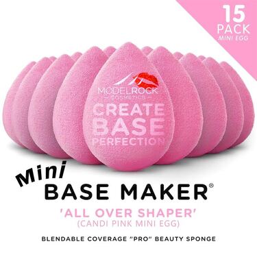 Base Maker® Beauty Sponge - 'ALL OVER SHAPER' (CANDI PINK Mini Egg) - 15 BULK PACK