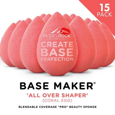 Base Maker® Beauty Sponge - 'ALL OVER SHAPER' (Coral Egg) - 15 BULK PACK 
