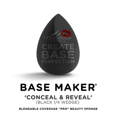 Base Maker® - Single Sponge - 'CONCEAL & REVEAL' (Black 1/4 Wedge)