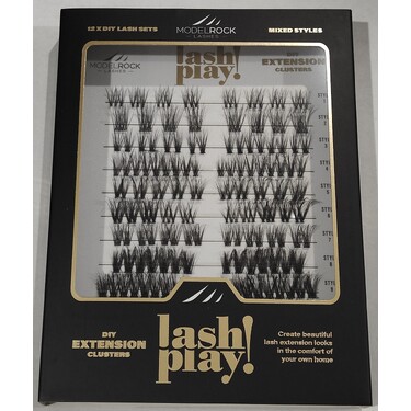 MODELROCK - LASH PLAY - DIY At Home Lash Extensions - *MIXED STYLES 12 sets*
