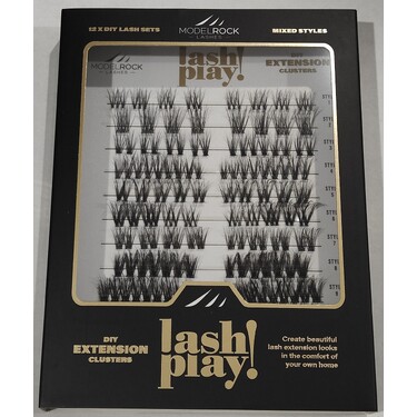 MODELROCK - LASH PLAY - DIY At Home Lash Extensions  - *MIXED STYLES 12 sets*