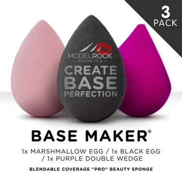 PRO 3PK - Base Maker® - Mixed Colours - Black Egg / Marshmallow Egg / Purple Wedge