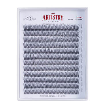 BULK TRAY - Ultra Luxe 'ARTISTRY' Clusters - Style #4 - 'EXTRA LONG' 14mm - 480 / Clusters Pk
