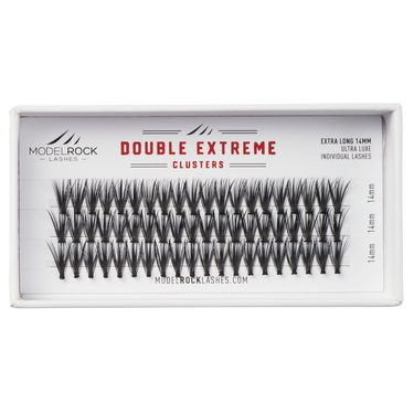 *CLEARANCE* - Ultra Luxe Individual Lashes - 'EXTRA LONG' 14mm - *DOUBLE EXTREME* - 40 / Hairs - 60 Clusters / Pk