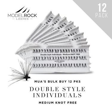 BULK BUY 12 PKS - Double Style Individuals *MEDIUM Knot Free* 10mm