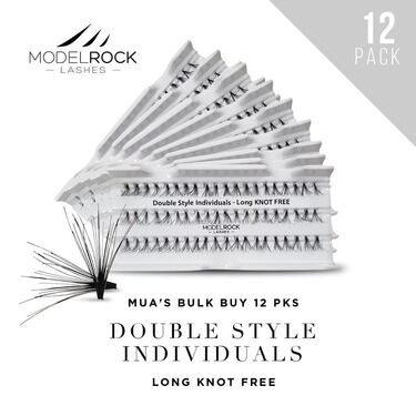 BULK BUY 12 PKS - Double Style Individuals *LONG Knot Free* 12mm