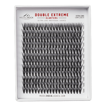 *CLEARANCE* - **BULK TRAY** Ultra Luxe - *DOUBLE EXTREME* - 'EXTRA LONG' 14mm - 40 hairs - 240 clusters / Pk