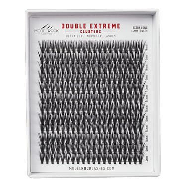 **BULK TRAY** Ultra Luxe - *DOUBLE EXTREME* - 'EXTRA LONG' 14mm - 40 hairs - 240 clusters / Pk