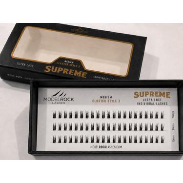 Ultra Luxe 'SUPREME' Individual Lashes - 'MEDIUM' 10mm Cluster Style #2