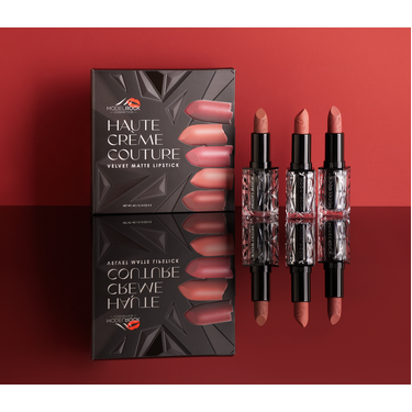 HAUTE CRÈME COUTURE Velvet Matte Lipsticks  -  'The Neutral Lovers' 3-Piece Holiday Gift Set