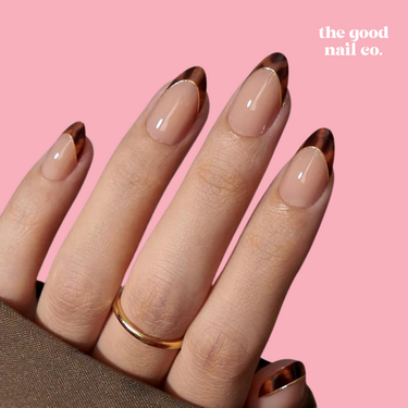 THE GOOD NAIL CO - Press-On Gel Nail Kit - CHEETAH - Short Almond