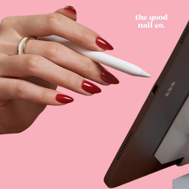 THE GOOD NAIL CO - Press-On Gel Nail Kit - POWER PLAY - Short Almond