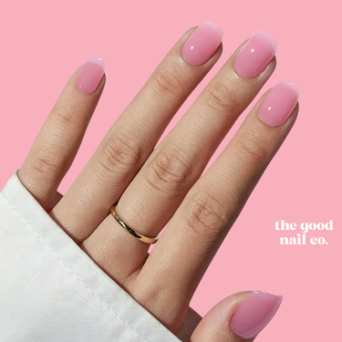 THE GOOD NAIL CO - Press-On Gel Nail Kit - BUBBLEGUM GLAZE - Short Square
