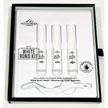 LASH PLAY - DIY Cluster Lash Application Kit 4 Piece - WHITE