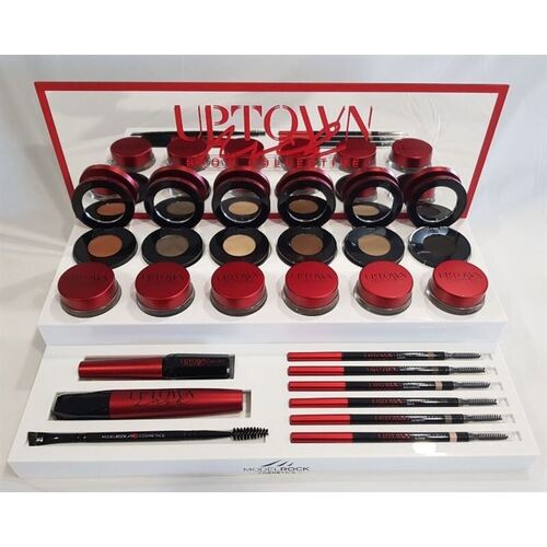UPTOWN ARCH BROWS - SALON PACKAGE - with 'WHITE' Display Stand