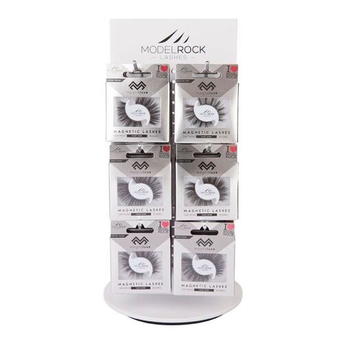 MAGNALUXE MAGNETIC - FAUX MINK Lashes - *SMALL* Salon Stockist Lash Package - **WHITE DISPLAY STAND**