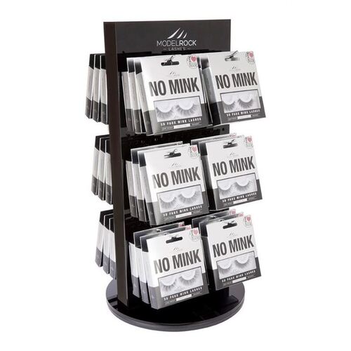 NO MINK - FAUX MINK Lashes - Salon Stockist Lash Package with / 30 pairs - **BLACK DISPLAY STAND**