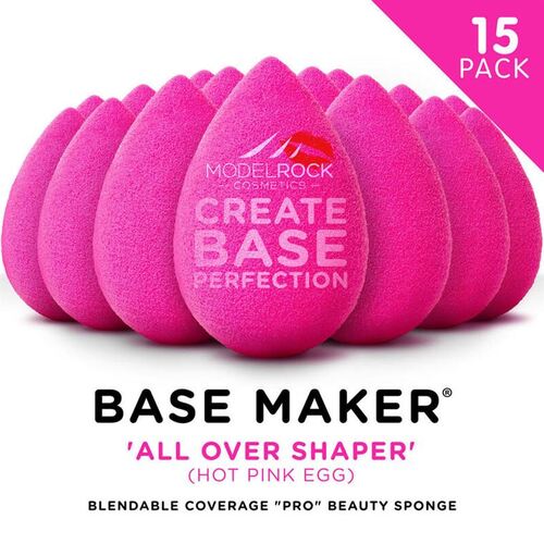 Base Maker® Beauty Sponge -'ALL OVER SHAPER' (Hot Pink Egg) - 15 BULK PACK
