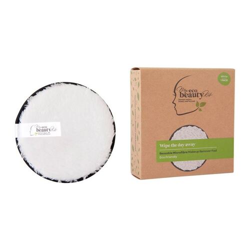 MY ECO BEAUTY KIT - RE-USEABLE MAKEUP REMOVER PAD - 'WHITE' Microfibre 1pk
