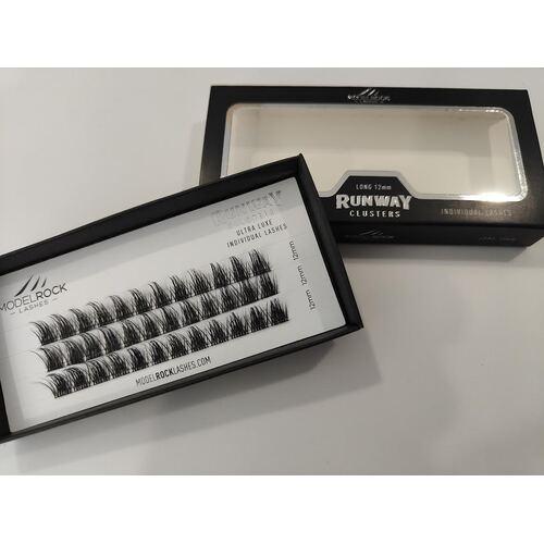 A - Limited Edition - Ultra Luxe 'RUNWAY' Individual Cluster Lashes - 'LONG' 12mm