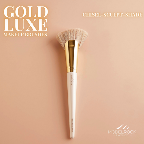 GOLD LUXE Makeup Brush - *Chisel-Sculpt-Shade*