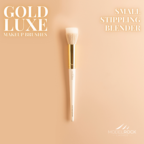 GOLD LUXE Makeup Brush - *Small Stippling Blender*