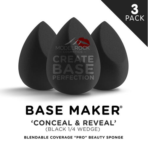 PRO 3PK - Base Maker® - 'CONCEAL & REVEAL' (Black 1/4 Wedge)