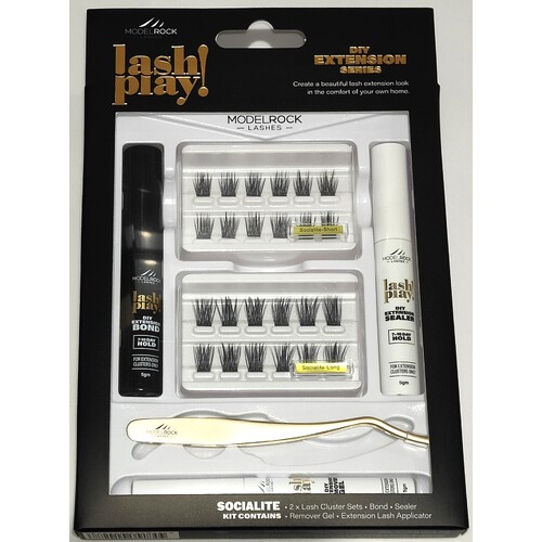 MODELROCK - LASH PLAY - DIY At Home Lash Extensions Kit - *SOCIALITE*