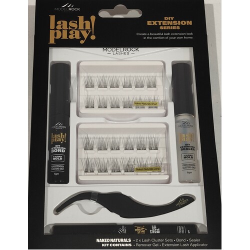 MODELROCK - LASH PLAY - DIY At Home Lash Extensions Kit - *NAKED NATURALS*