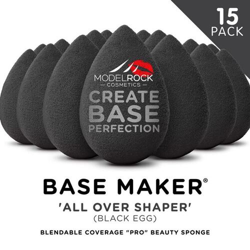 Base Maker® Beauty Sponge - 'ALL OVER SHAPER' (Black Egg) - 15 BULK PACK 