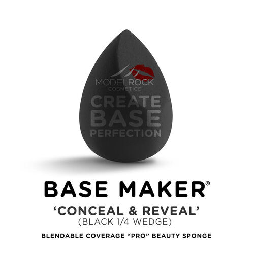 Base Maker® - Single Sponge - 'CONCEAL & REVEAL' (Black 1/4 Wedge)