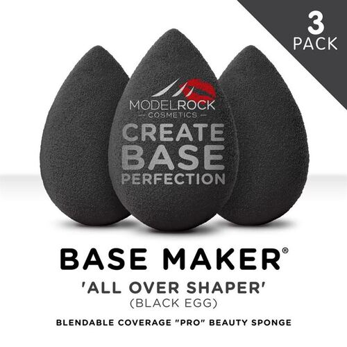 PRO 3pk - Base Maker® Beauty Sponge - 'ALL OVER SHAPER' (Black Egg)