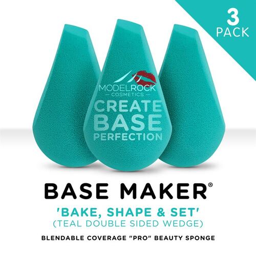 BASE MAKER - Blendable Coverage "Pro" Beauty Sponge PRO 3pk (PINK)