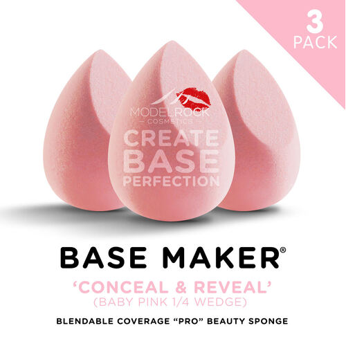 PRO 3PK - Base Maker® - 'CONCEAL & REVEAL' (Baby Pink  1/4 Wedge)