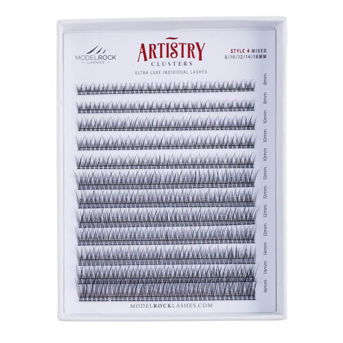 **BULK TRAY** Ultra Luxe 'ARTISTRY' Clusters - Style #4 - 'MIXED LENGTHS' 8mm-10mm-12mm-14mm-16mm - 480 / Clusters Pk