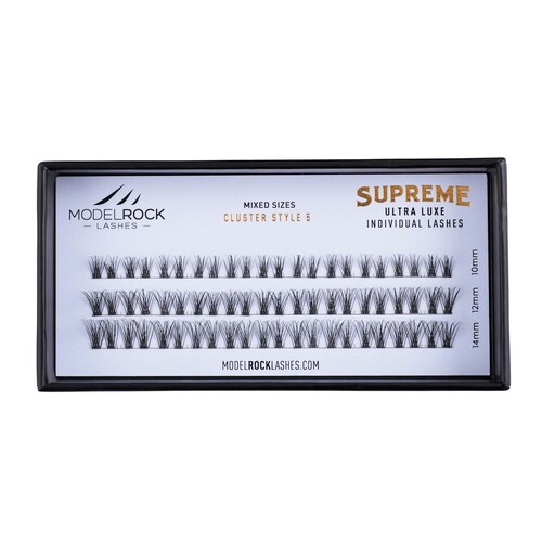 Ultra Luxe 'SUPREME' Individual Lashes - 'MIXED LENGTHS' 10mm-12mm-14mm Cluster Style #5