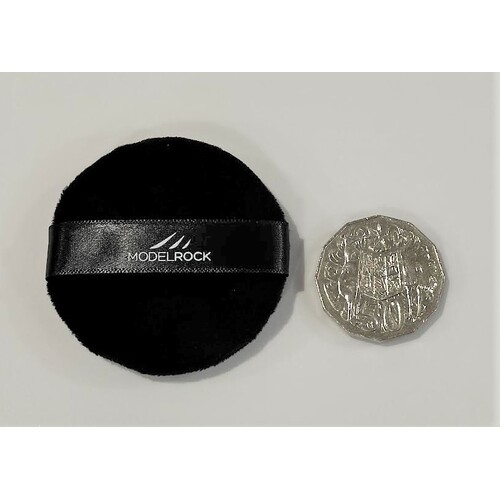 Velour Makeup Puff - Round 60mm - Black 1pk Velour Makeup Puff - Round 60mm - Black 1pk