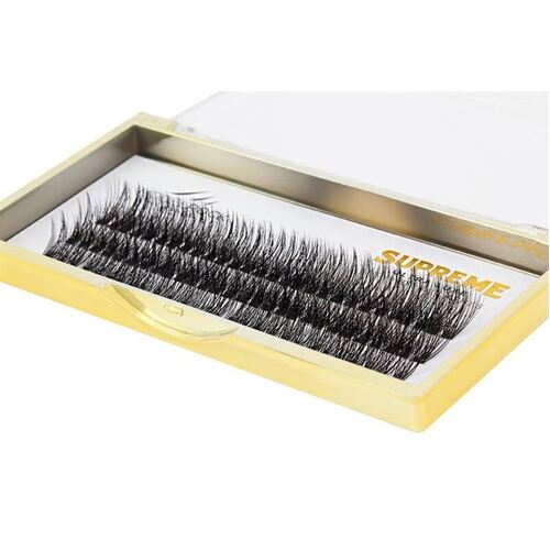 Ultra Luxe 'SUPREME' Individual Lashes - 'EXTRA LONG' 14mm Cluster Style #1